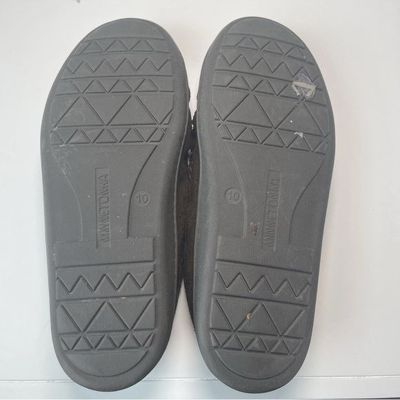 Minnetonka Men's Casey Moccasin Slippers Chocolate Sz 10 - Picture 6 of 8